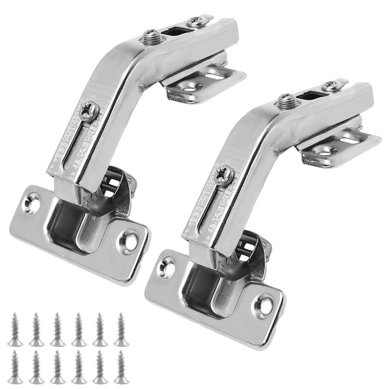 Zorfeter 2 Pack 1 Pairs Kitchen Cabinet Hinges 135 Degree, Lazy Susan Corner Cabinet Door Hinges for Folded Door, Compatible with Full Overlay Face Frame Cabinets - Image 1